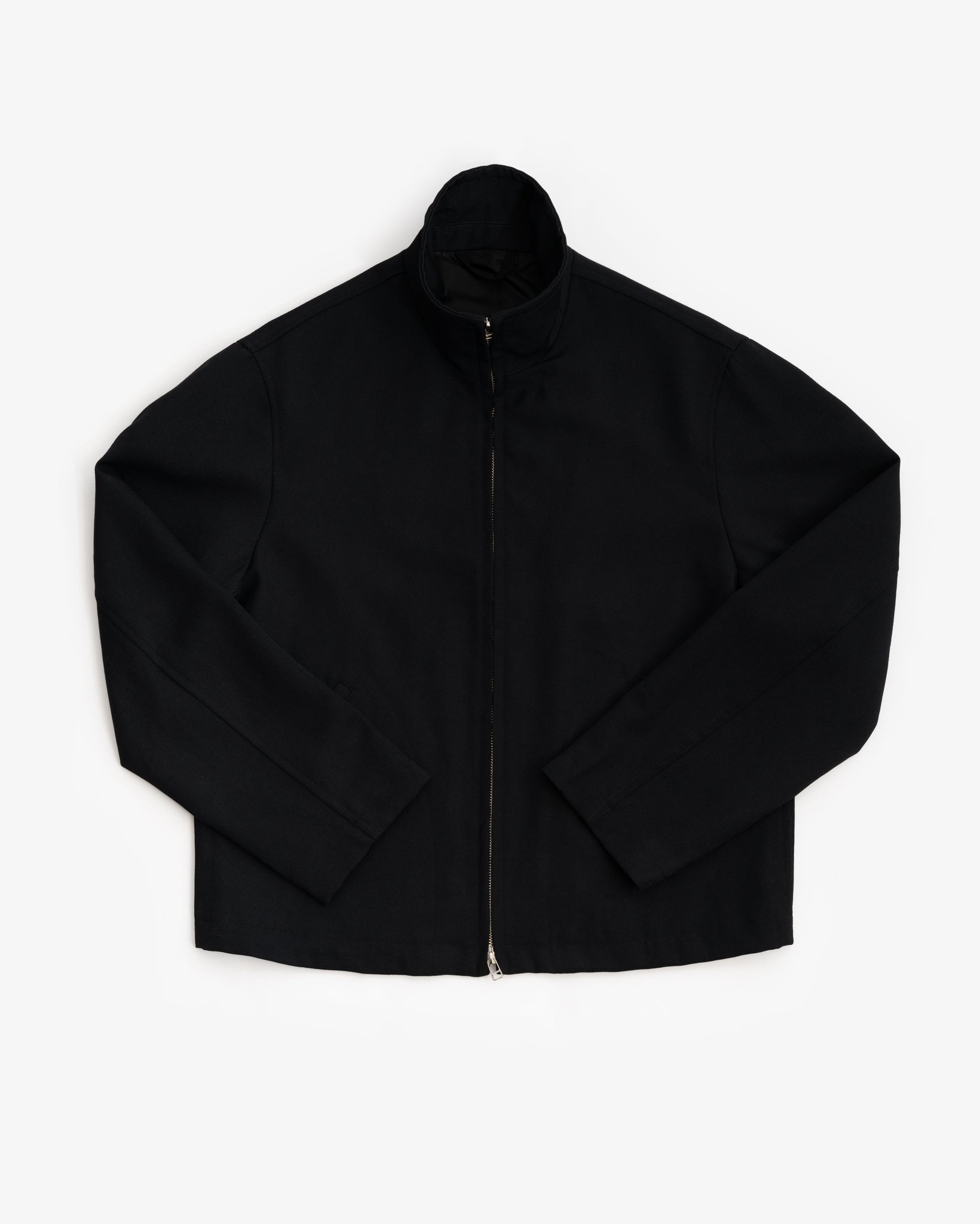 CIRCUIT JACKET - BLACK WOOL GABARDINE