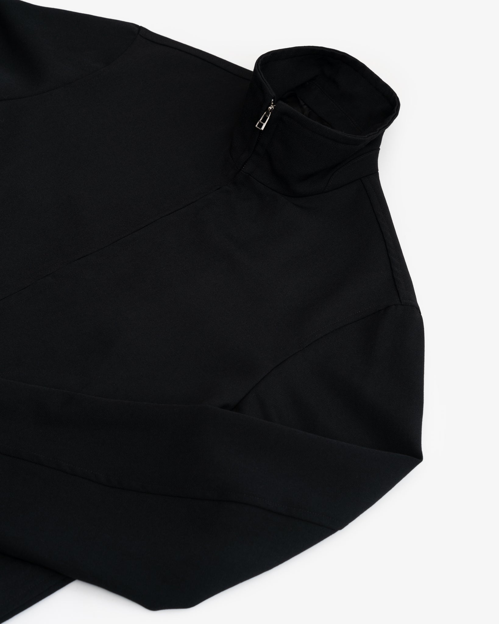 CIRCUIT JACKET - BLACK WOOL GABARDINE