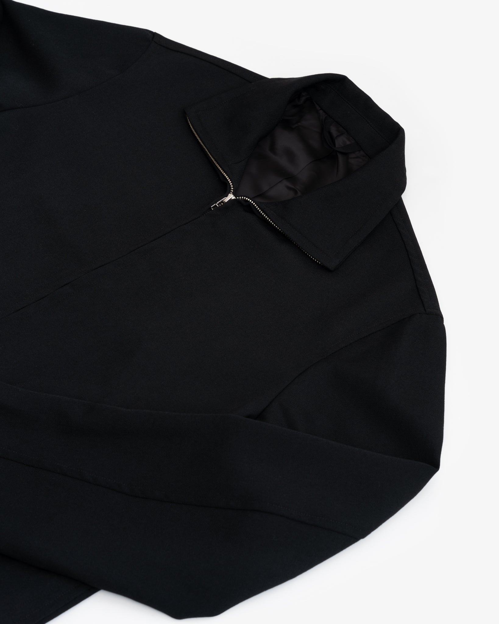 CIRCUIT JACKET - BLACK WOOL GABARDINE