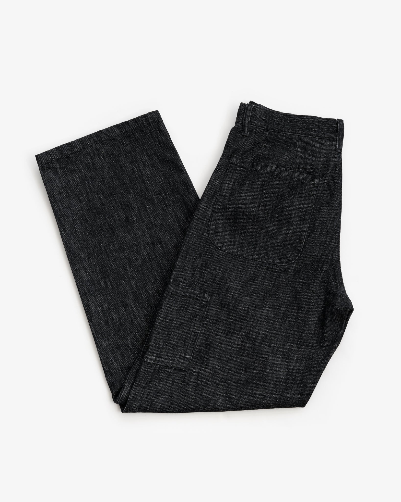 CARPENTER JEAN - BLACK ONE WASH DENIM