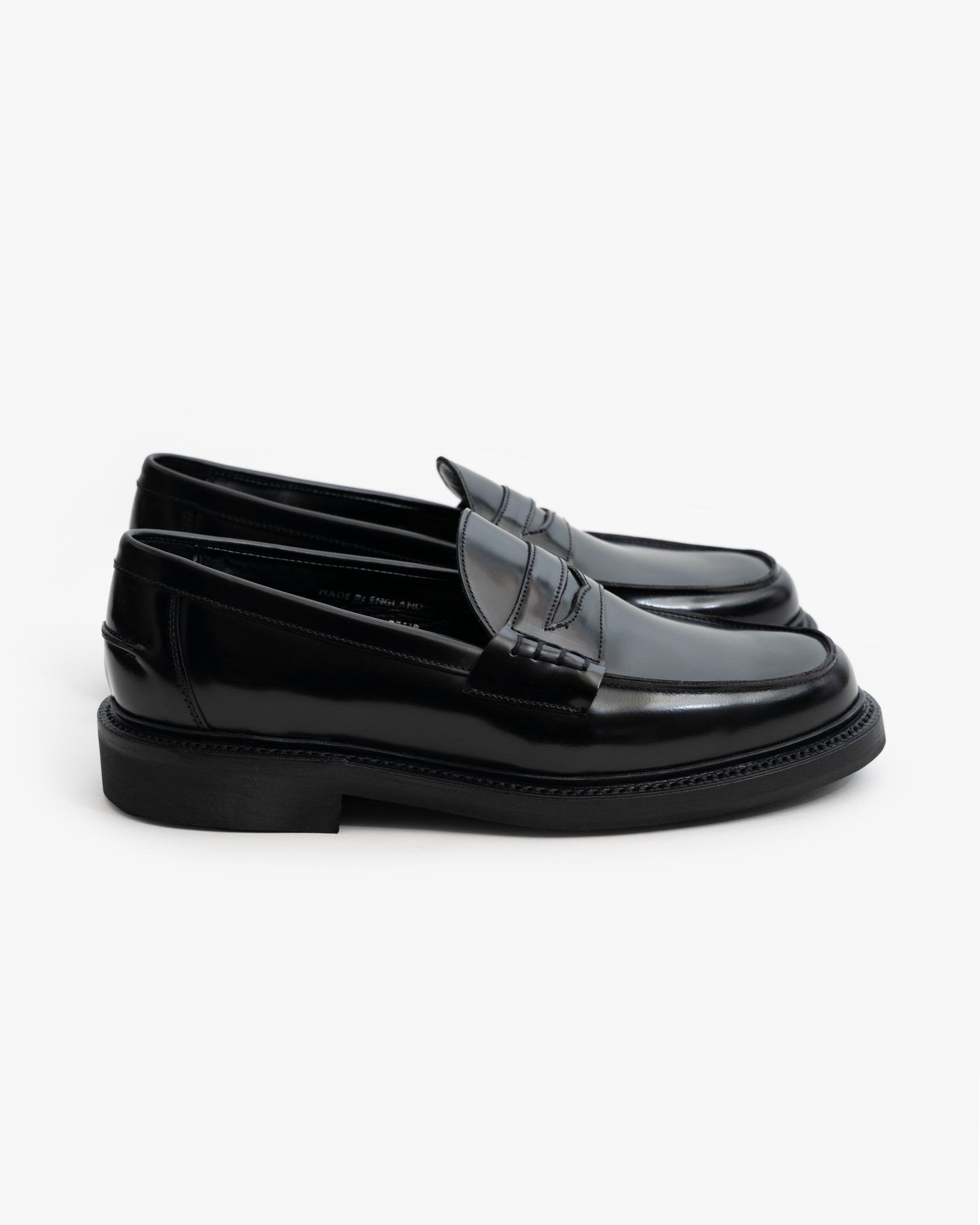 PEACEFUL BEEF ROLL LOAFER - BLACK BOOKBINDER LEATHER