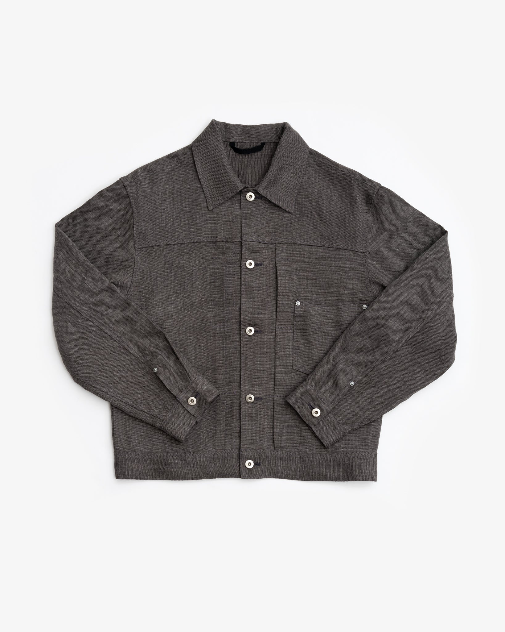 RANGE JACKET - LEAD BELGIAN LINEN