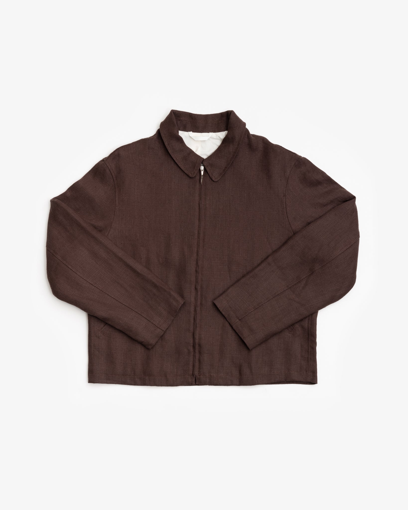 SITE JACKET - CHESTNUT BELGIAN LINEN