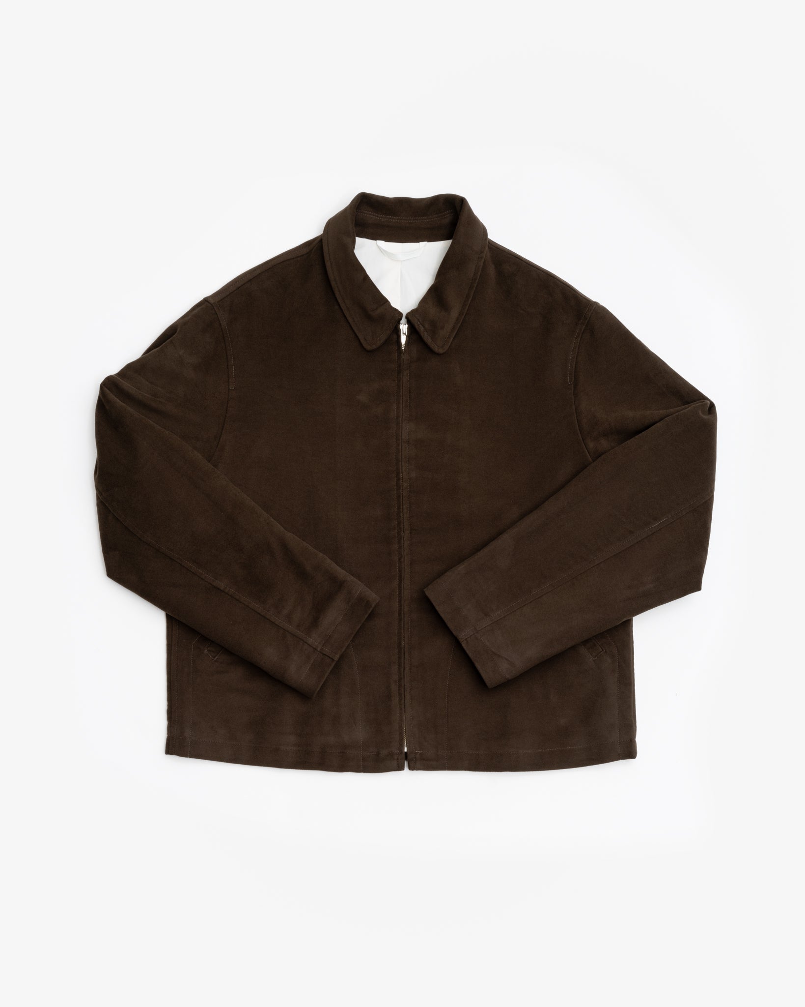 SITE JACKET - DARK BROWN COTTON MOLESKIN