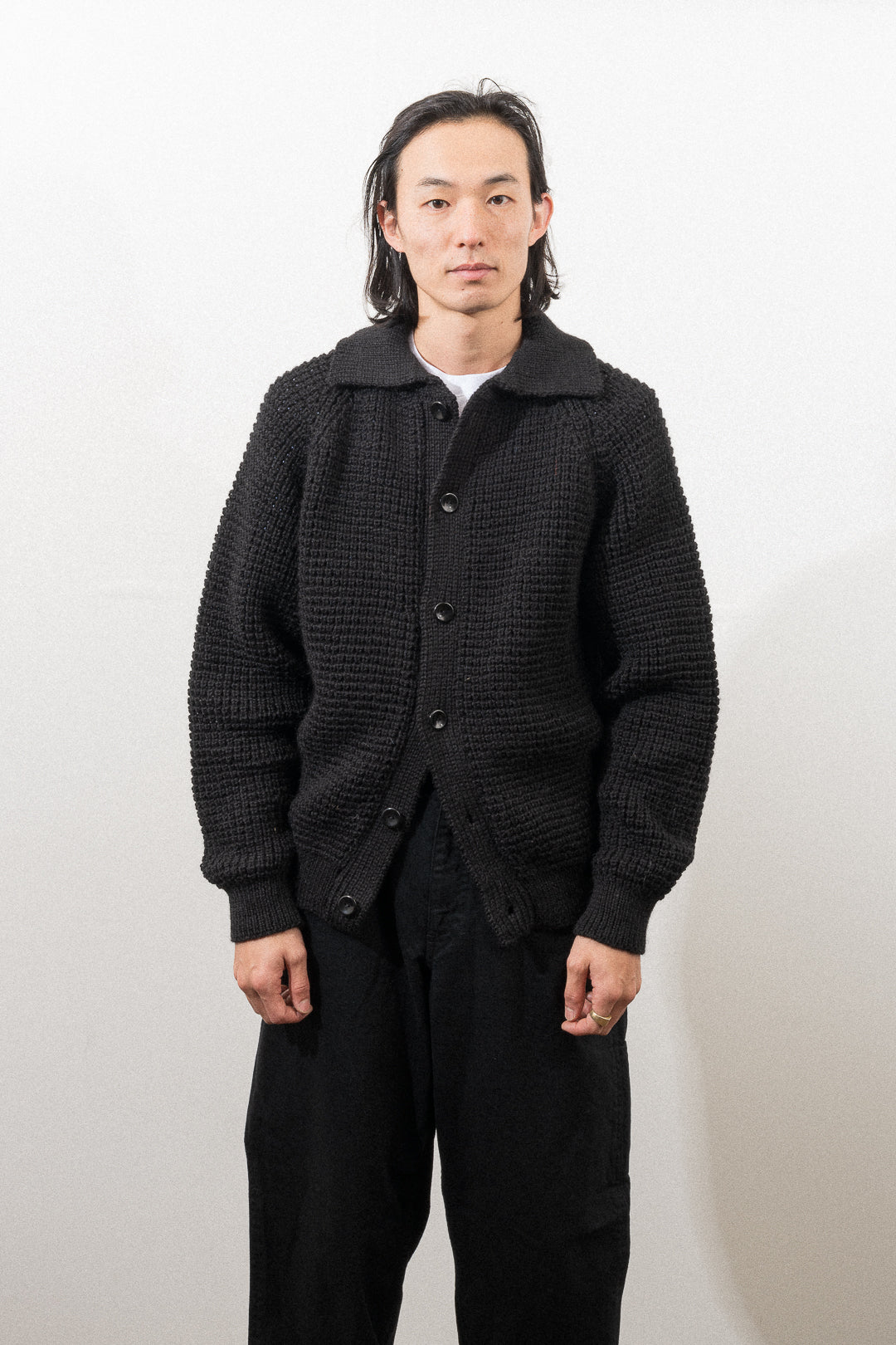 PICTOU CARDIGAN - BLACK