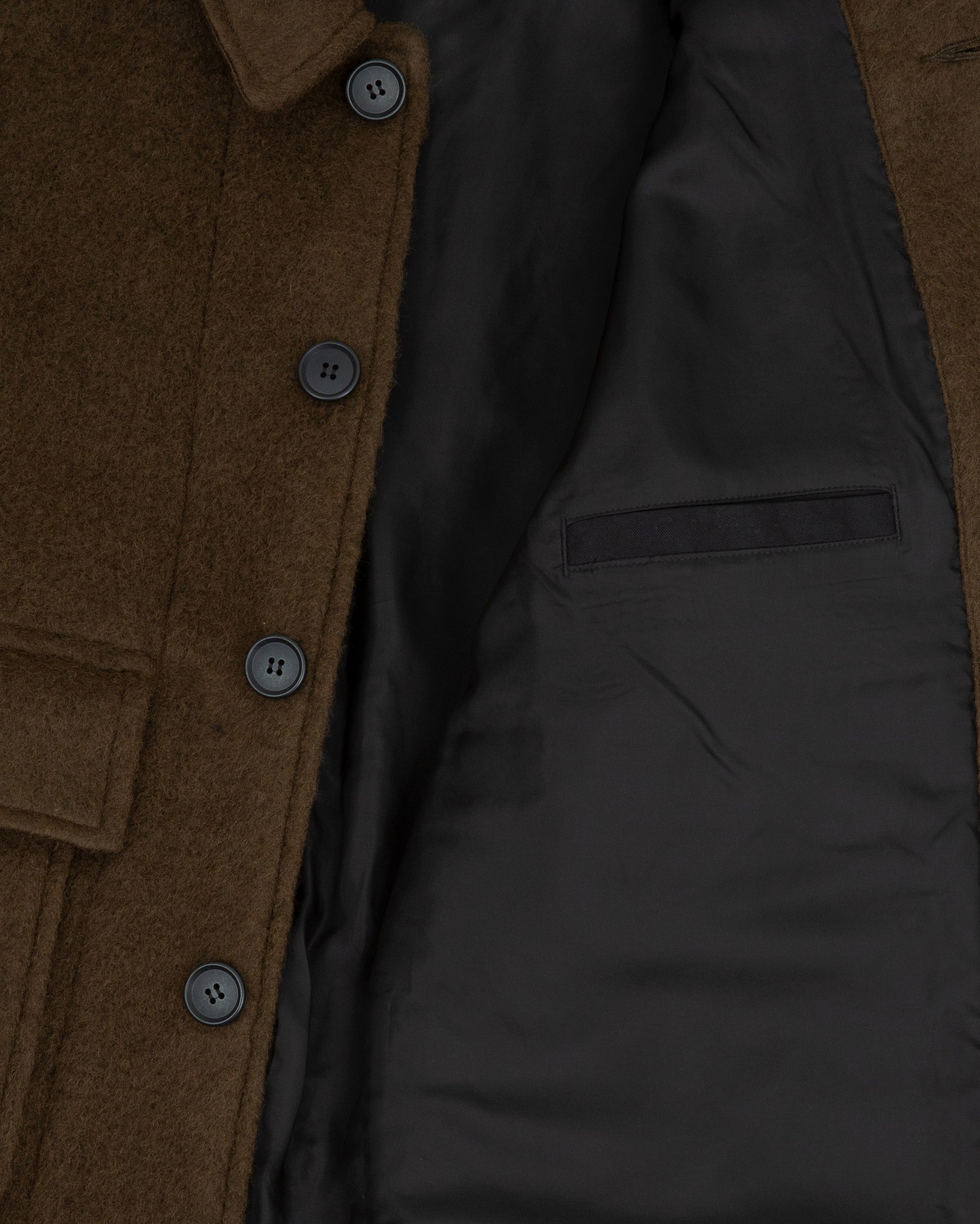 REPLICA JACKET - OLIVE MOHAIR